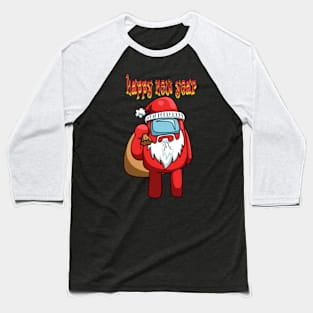 Santa Claus gamer t shirt Baseball T-Shirt